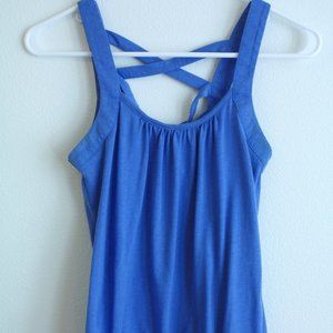Periwinkle Blue Criss-Cross Tank
